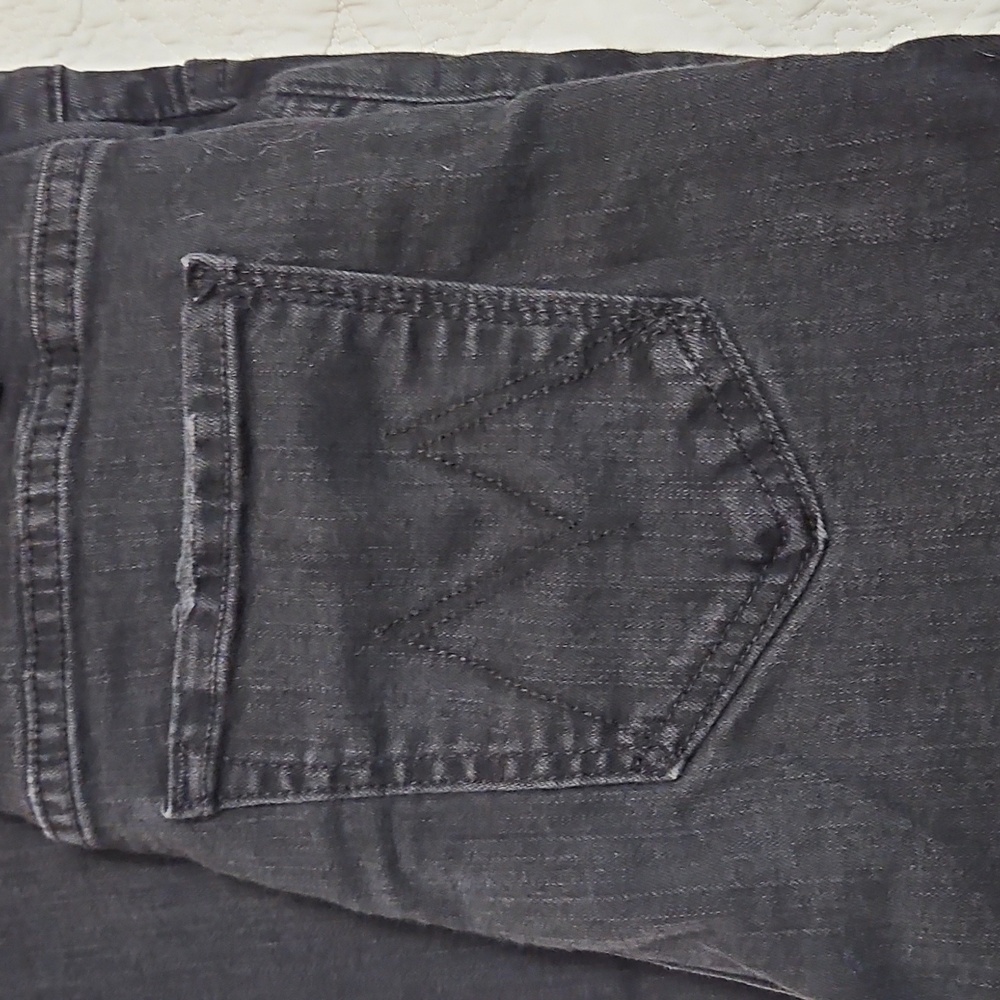 MOTHER The Hustler Ankle Fray Jeans Black Jeans Sz 27 Womens - Picture 7 of 7